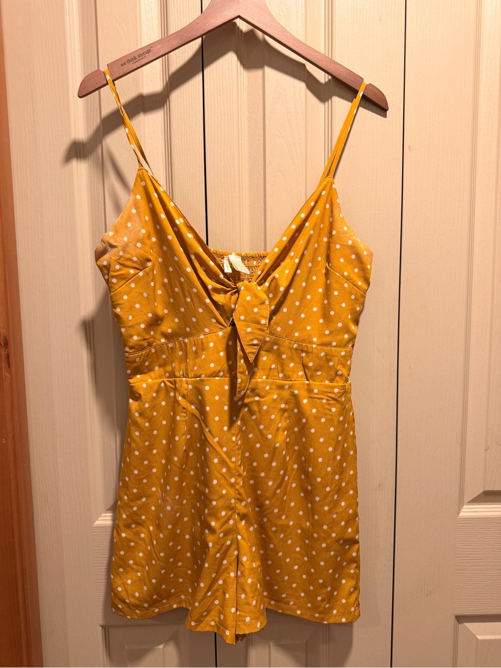 Yellow Polka Dot Kids One-Piece Romper - Unbranded